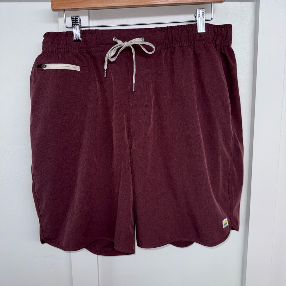 Vuori Maroon Unlined Athletic Shorts